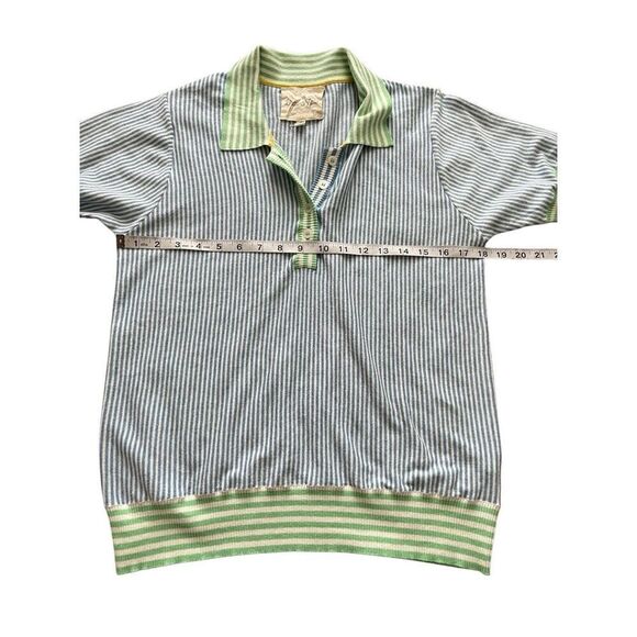 Draw and Fade Julia Polo – Blue Striped – Women’s Golf Shirt - Picture 4 of 5